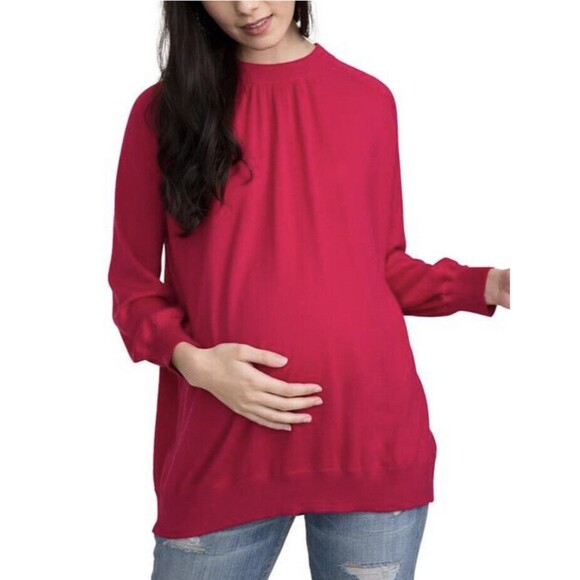 Hatch The Beau Pink 100% Cashmere Sweater 102097 Top Size Small - Picture 1 of 9